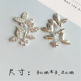 40 PCS Crystal Leaf Branch DIY Hair Accessories Material for Jewelry Making