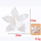 40 PCS Acrylic Resin Pearl Flowers DIY Bead Caps Jewelry Making Ornaments