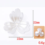 40 PCS Acrylic Resin Pearl Flowers DIY Bead Caps Jewelry Making Ornaments