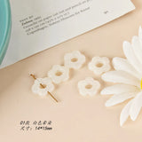 40 PCS Resin Flowers Beads for Jewelry Making