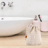 40 Pack Soap Exfoliating Bags, Sisal Mesh Soap Bag with Drawstring