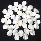 40 Pcs Natural Shell Petal Shape Loose Beads for DIY Creative Jewellery Making
