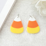 40 Pcs Cartoon Corn Candy Christmas Charms for DIY Jewelry Making