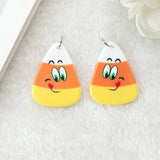 40 Pcs Cartoon Corn Candy Christmas Charms for DIY Jewelry Making