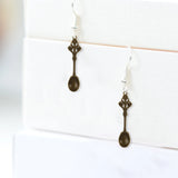40 Pcs Charm Holder Necklace Spoon Pendant Vintage Charms