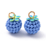 40 Pcs Opaque Resin Fruit Berry Charms for DIY Jewelry Making