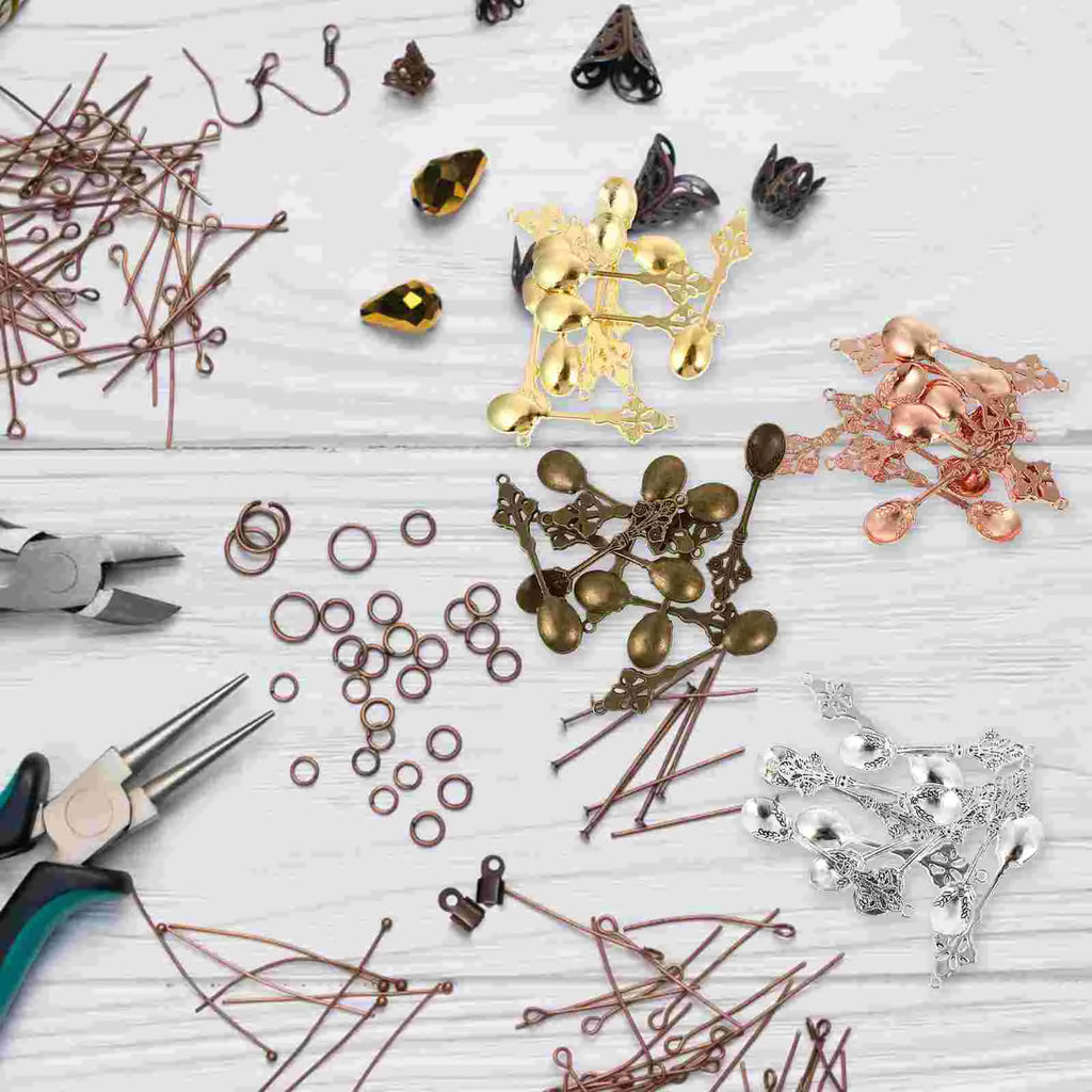 40 Pcs Metal Scoop Charm Vintage Spoons for Jewelry Making