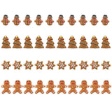 40 Pcs Mini Christmas Resin Accessories Gift Bag Filler Ornaments DIY Hairpin