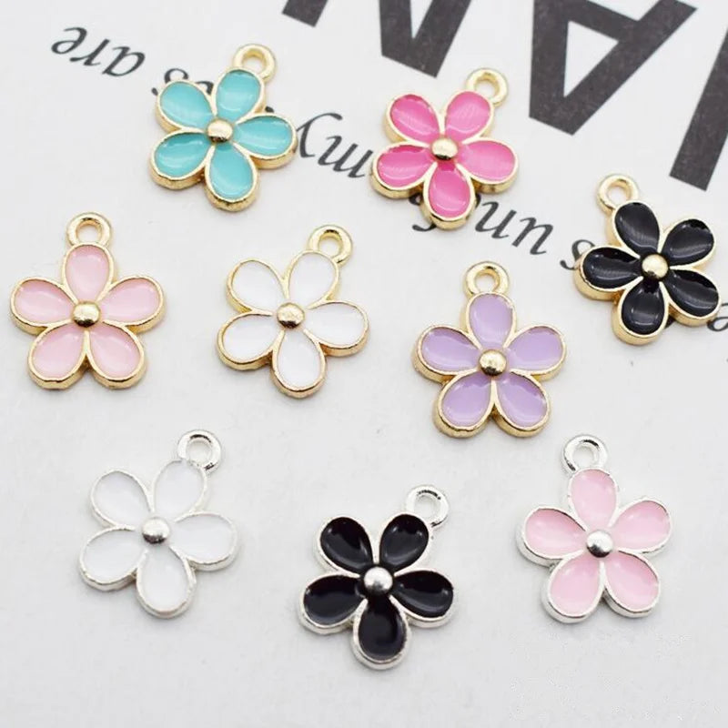 40pc Mix Metal Enamel Charms for DIY Jewelry Making