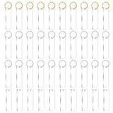 40 Acrylic Keychain Blanks with Metal Key Chain- Transparent Rectangle Discs