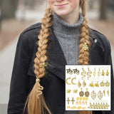 40 Pieces Braiding Jewelry Hair Clips Dreadlocks Hair Charms, 15 Styles