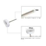 40Pcs Buffing Wheels Jewelry Watch Polishing Tool 3Mm Mandrel