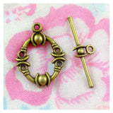 40 Sets Antique Bronze Plated OT Clasp Charms Diy Jewelry Accessories