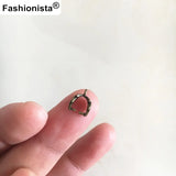 40 Small Brass Pinch Bails 6*9mm Leaf Pinch Bails for Charms, Pendant, Dangles