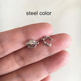 40 Small Brass Pinch Bails 6*9mm Leaf Pinch Bails for Charms, Pendant, Dangles
