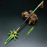 Genshin Impact ZhongLi Xiao Sword Keychain Alloy Weapon Model Toy Anime Key Ring