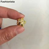 40 pcs 13mm Brass Bead Caps 5 Petal Flower Bead Caps for Jewelry Making
