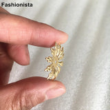 40 pcs Gold 25mm Brass Flower Bead Cap Filigree DIY Jewelry Findings