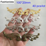 40 pcs Metal Stamping Phoenix Wing 10cm Gold Silver Steel Bronze Filigree Wings