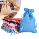 40 pcs Rustic Wedding Favor Burlap Jute Gift Bags Drawstring Jewelry Pouches