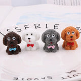 40pcs 3D Resin Dog Charms Keychain Pendant Necklace Earring DIY Decoration