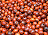 40 Pdouk Shape Wooden Beads 10mm for Corsican Crafts