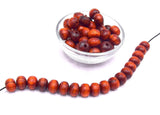 40 Pdouk Shape Wooden Beads 10mm for Corsican Crafts
