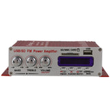 Hi-Fi Car Stereo Amplifier with FM Radio LCD Display