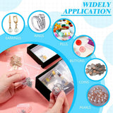 400 Pack PVC Clear Jewelry Anti Oxidation Zipper Bag, 5 Sizes
