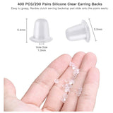 400 Pcs Silver Earring Hooks, Hypoallergenic Fish Ear Wires for DIY Jewelry