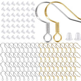 400 Pcs Silver Earring Hooks, Hypoallergenic Fish Ear Wires for DIY Jewelry