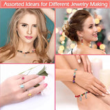 400 Pcs Crystal Gemstones Beads for Jewelry Making