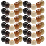 400 Pcs Wooden Beads Crafts Bracelet Jewelry Making Spacer DIY