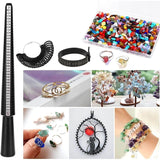 400 Pcs Crystal Stone Beads with Ring Measurement Set