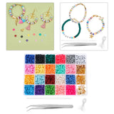 4000x Polymer Clay Beads Set DIY Beading Jewelry Findings