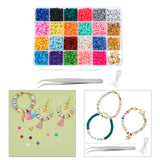4000x Polymer Clay Beads Set DIY Beading Jewelry Findings