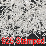 400PCS 925 Sterling Silver Earwire French Hook DIY Jewelry Findings