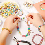 400Pcs 8mm Crystal Rhinestone Spacer Beads Jewelry Making