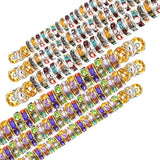400Pcs 8mm Crystal Rhinestone Spacer Beads Jewelry Making