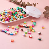 400Pcs Sweet Fruit Beads Polymer Clay Elastic Thread Loose Beads DIY Jewelry