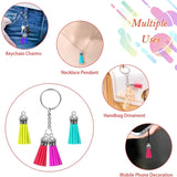 400X Tassel Keychain Rings Bulk for DIY Craft