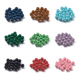 400pcs 14 Colors 16mm Round Wooden Beads Painted Natural Wood Loose Beads