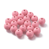 400pcs 14 Colors 16mm Round Wooden Beads Painted Natural Wood Loose Beads