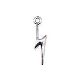 400pcs Lightning Charms Antique Silver DIY Jewelry Making Zinc Alloy Charms