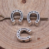 400pcs Antique Silver Horseshoe Beads for DIY Jewelry Making