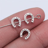 400pcs Antique Silver Horseshoe Beads for DIY Jewelry Making