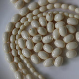 400pcs 8mmx12mm Egg Shape Synthetic Ivory Beads Jewelry Decoration