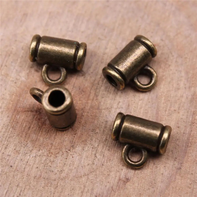400pcs Beads Bails Jewelry Making Pendant Clip Clasp Bail Beads Spacer