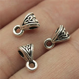400pcs 9x5mm Beads Bails Pendants Jewelry Making DIY Necklace Bails
