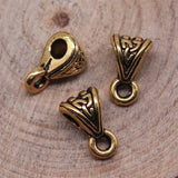 400pcs 9x5mm Beads Bails Pendants Jewelry Making DIY Necklace Bails
